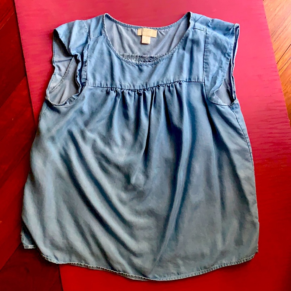 Chambray denim Sleeve blouse